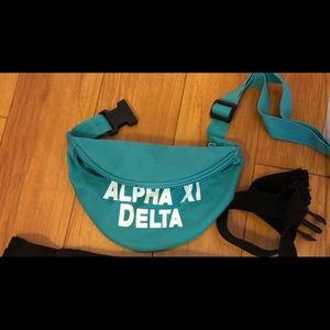 GREEN Alpha Xi Delta Fanny pack